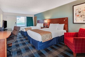 Desk, free WiFi, bed sheets, alarm clocks