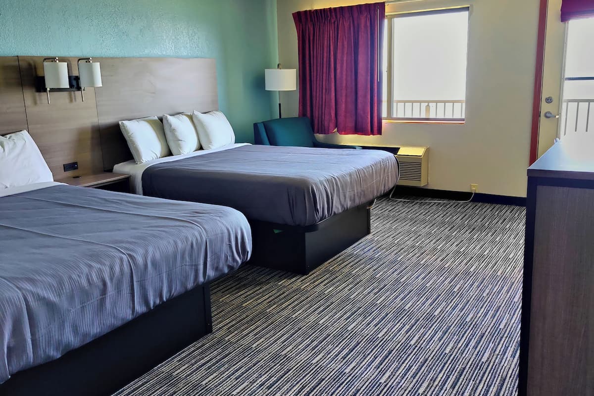 Desk, free WiFi, bed sheets, alarm clocks