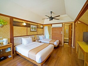 Bungalow Prestige | Minibar, coffre-fort, bureau, rideaux d’obscurcissement