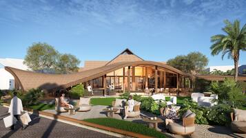 2 restaurants, breakfast, lunch, dinner served; international cuisine