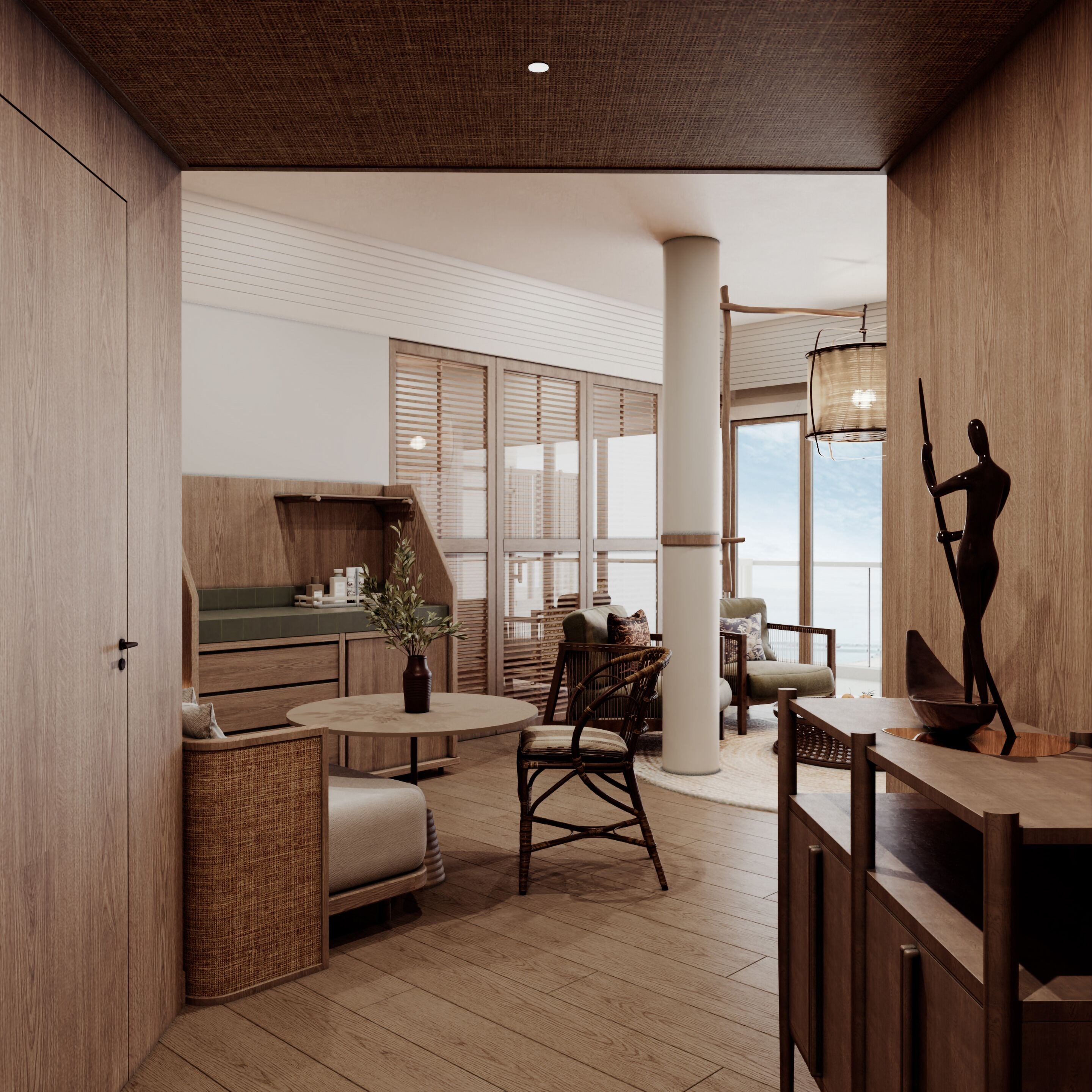 premier seaview suite (2 bedrooms) | minibar, in-room safe, desk, blackout curtains