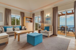 Apartment, 2 Bedrooms, Sea View | Living area