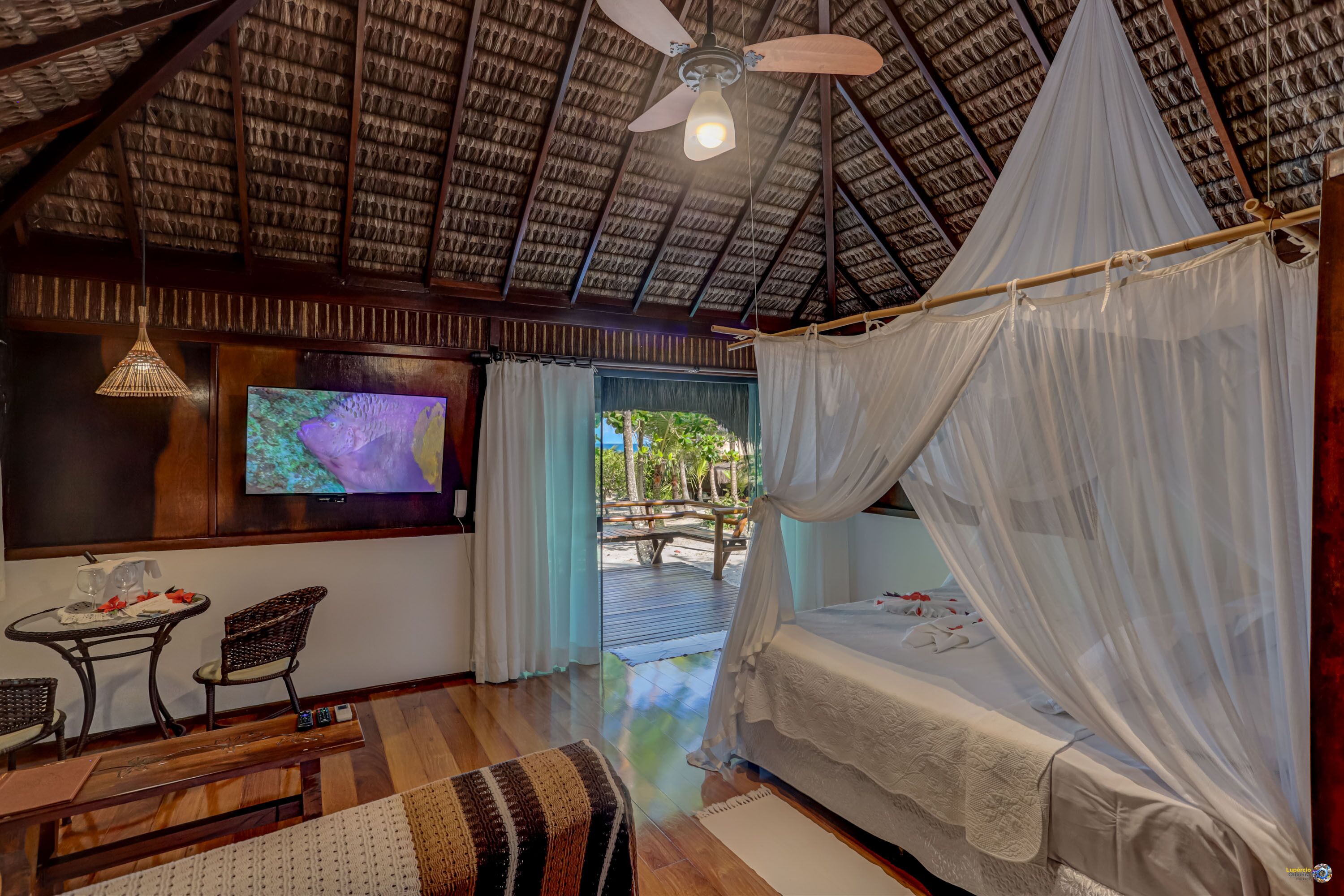 bungalow, ocean view (master) | 1 bedroom, premium bedding, minibar, in-room safe