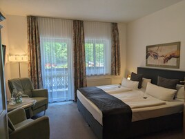 Comfort Double Room | Hypo-allergenic bedding, down comforters, in-room safe, free WiFi