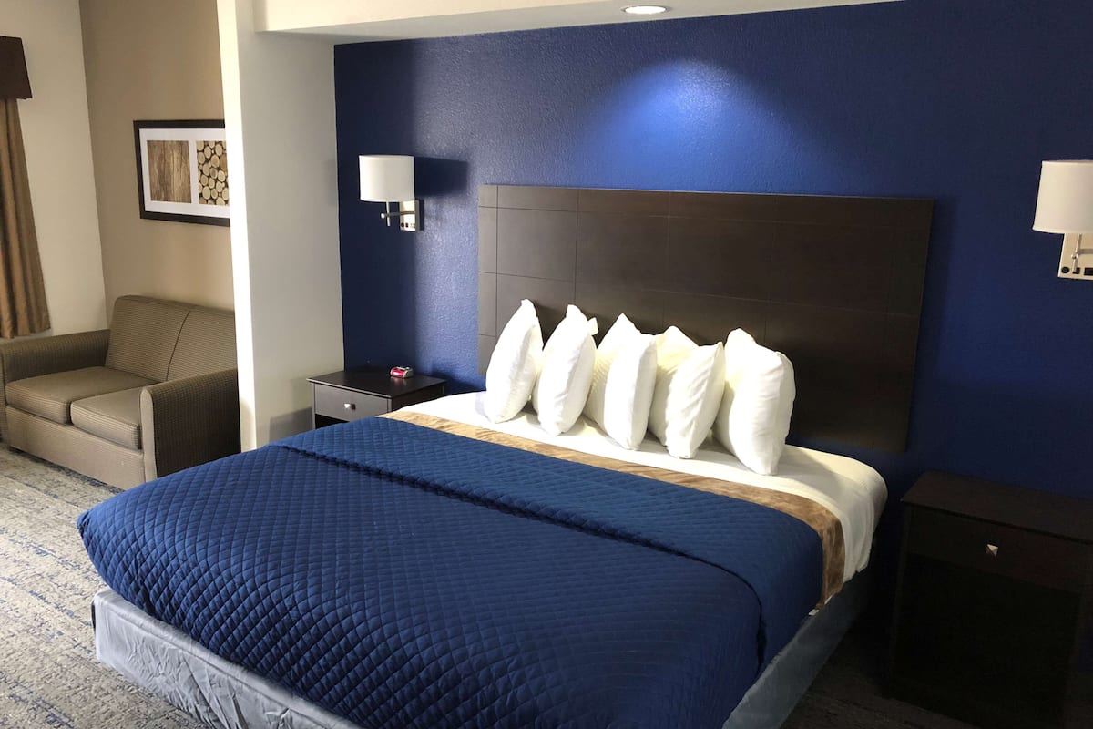 suite, 1 king bed | individually furnished, desk, blackout curtains, iron/ironing board