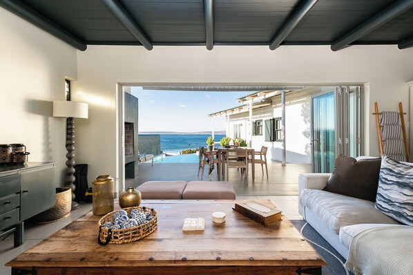2 Bedroom Beach Villa with Pool #2 | Living area | 30-cm TV with digital channels, Netflix, streaming services - Abalone Hotel & Villas (Paternoster)