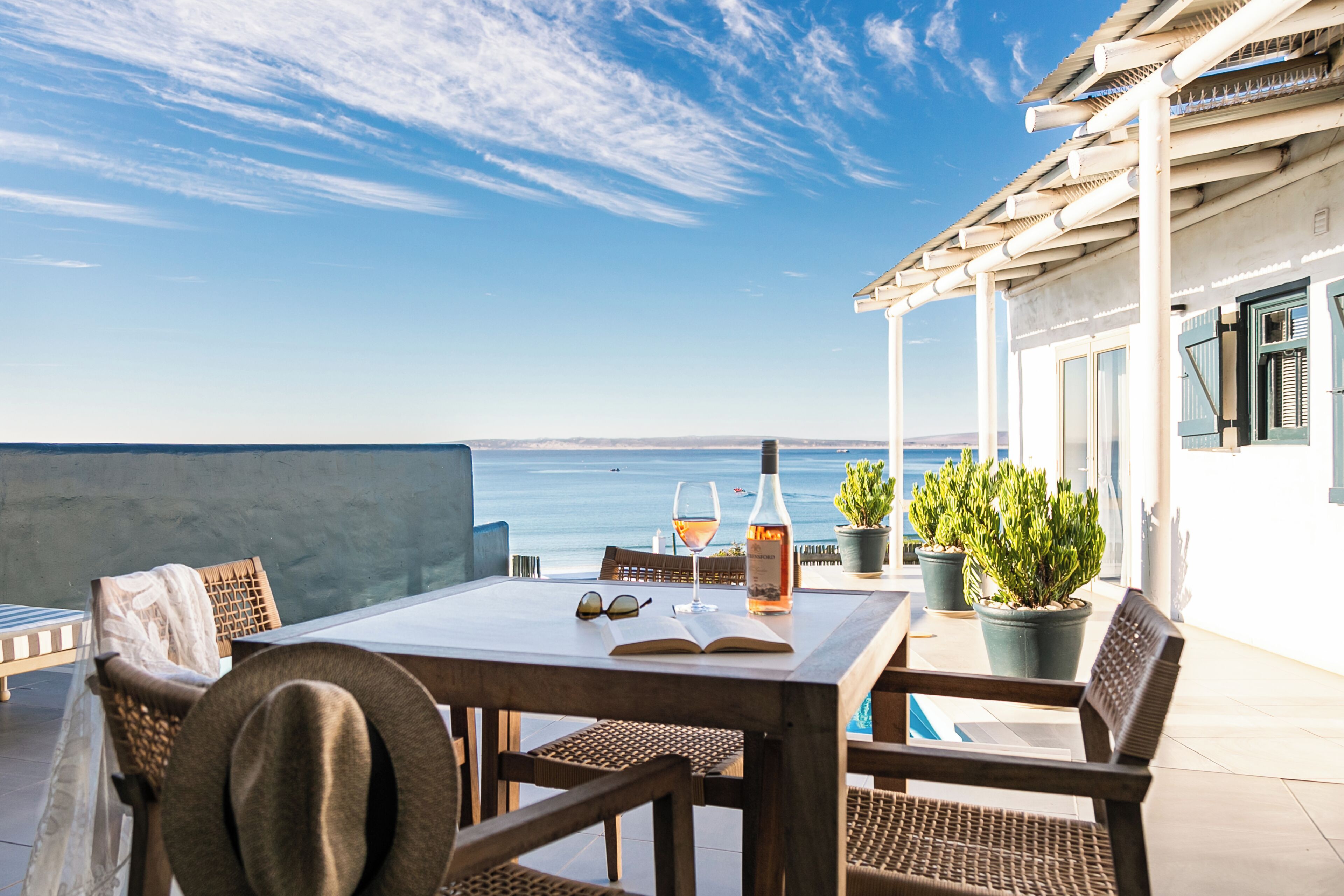 Familienvilla, 2 Schlafzimmer, eigener Pool, Meerblick | Terrasse/Patio