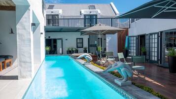 2 outdoor pools, pool umbrellas, sun loungers
