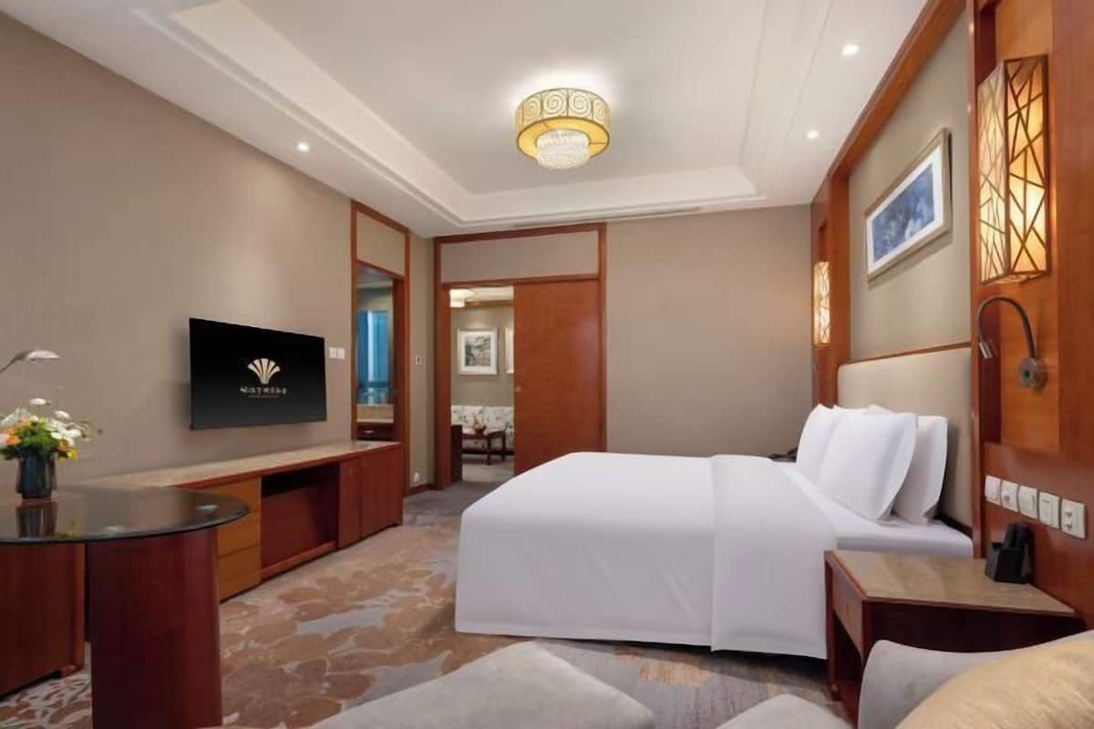 Hochwertige Bettwaren, Daunenbettdecken, Select-Comfort-Betten, Minibar