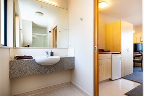 Free toiletries, hair dryer, towels