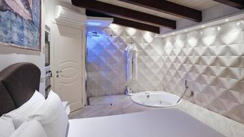 Suite Luxury, idromassaggio | Biancheria da letto di alta qualità, materassi Select Comfort, minibar