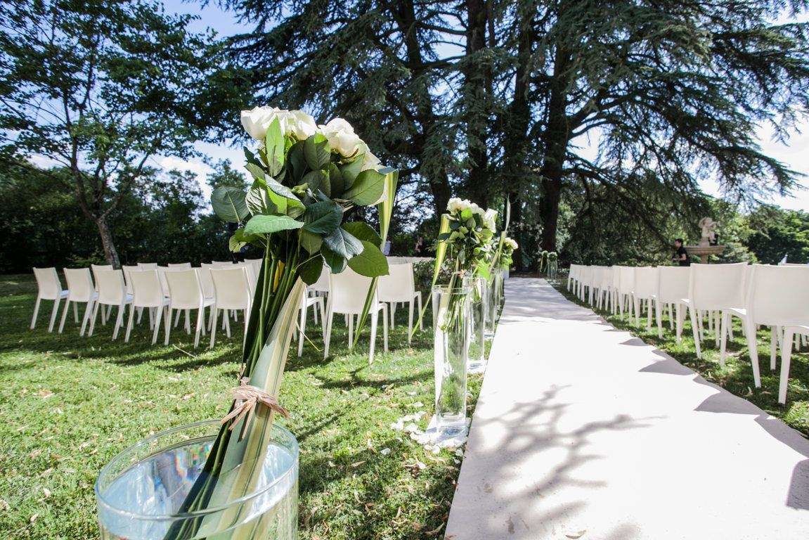 outdoor wedding area