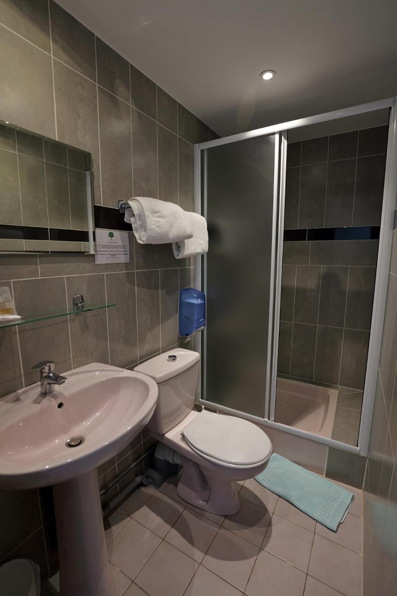 free toiletries, hair dryer, towels