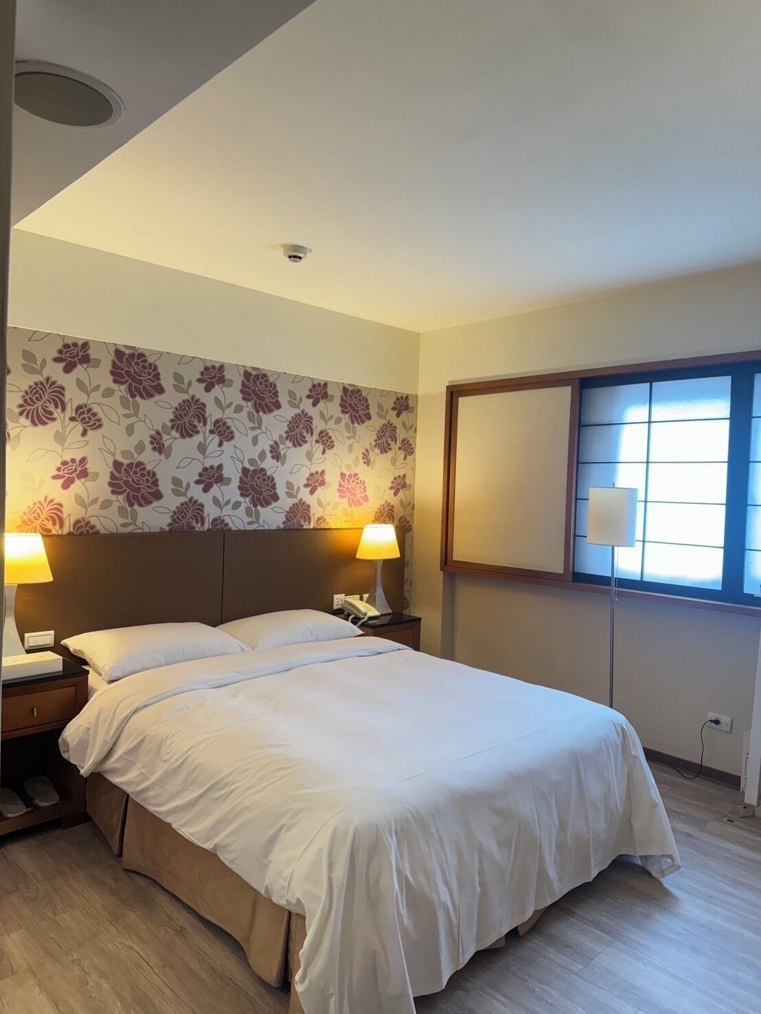Down comforters, free minibar, in-room safe, desk