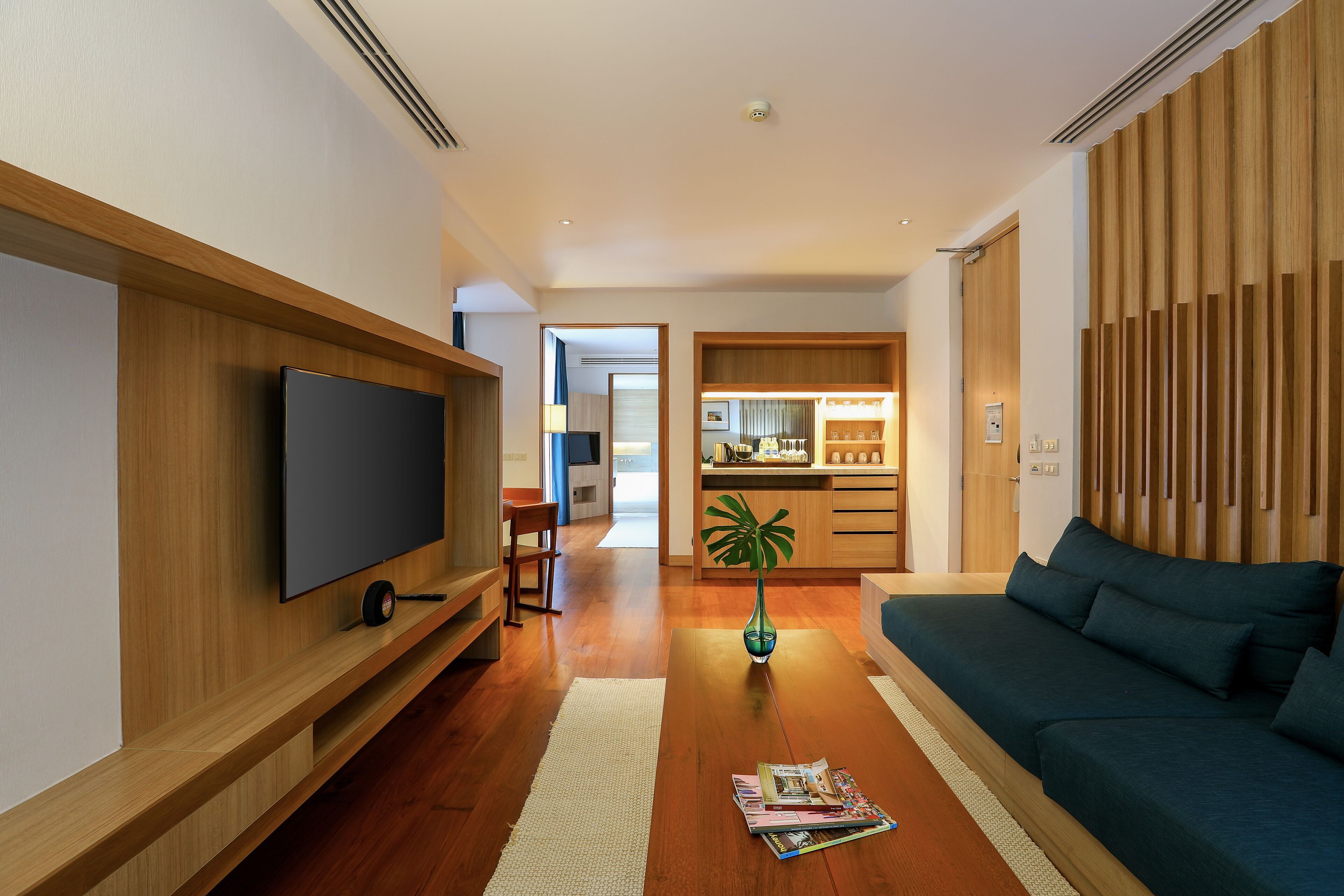 nap signature pool villa | living room | 32-inch lcd tv with satellite channels, tv