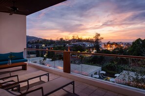 Tweepersoonskamer | Uitzicht vanaf balkon