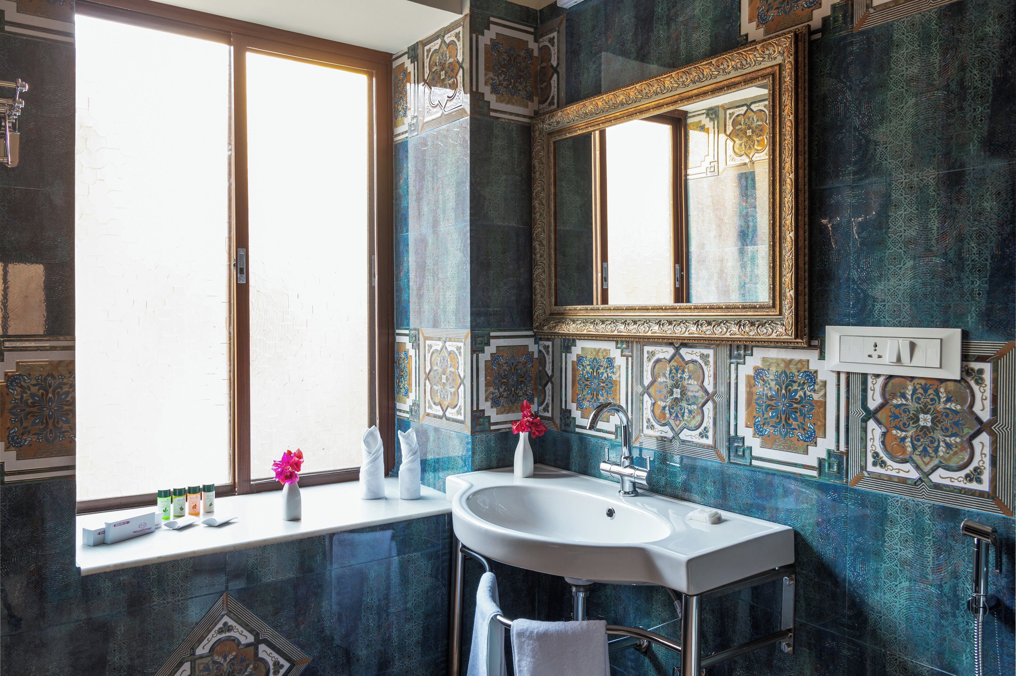 superior room | bathroom | shower, free toiletries, hair dryer, slippers