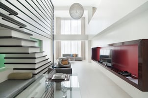 Loft, 1 kamar tidur, Bebas Asap Rokok, dapur (The Picasso) | Area keluarga