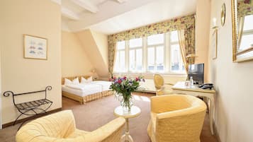 1 quarto, roupas de cama antialérgicas, cofres nos quartos