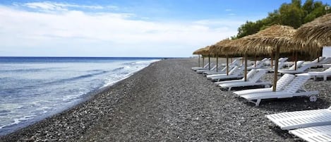 Beach nearby, black sand