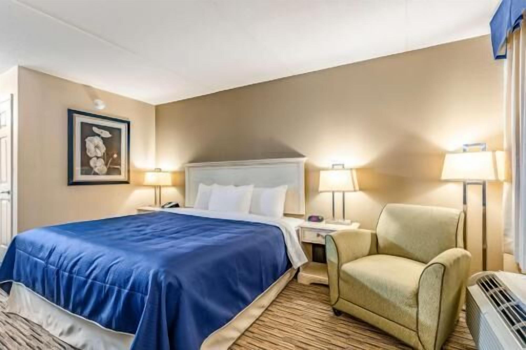 Premium bedding, laptop workspace, iron/ironing board, WiFi