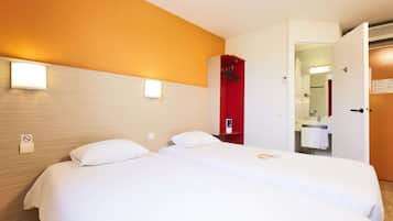 Chambre Standard, 2 lits une place | Bureau, Wi-Fi gratuit