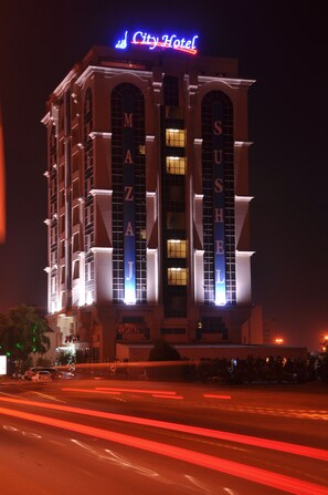 Front of property – evening/night