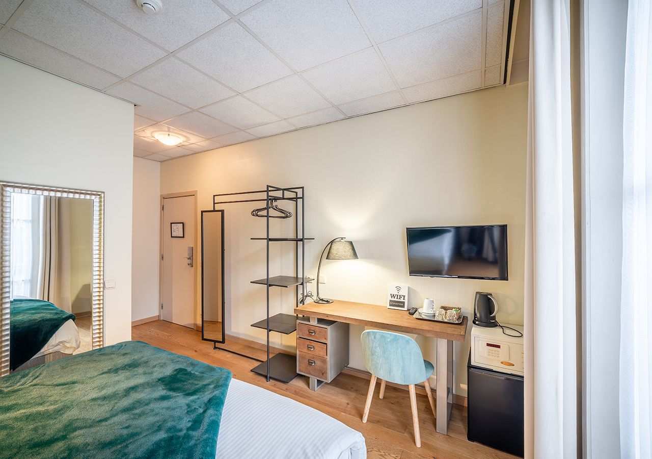 superior double room | in-room safe, desk, blackout curtains, iron/ironing board