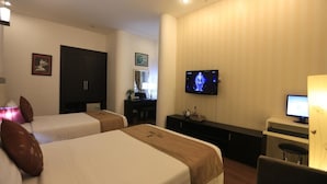 Family Double Room, 2 Double Beds | Premium bedding, memory-foam beds, minibar, in-room safe - The Time Hotel (Hanoi)