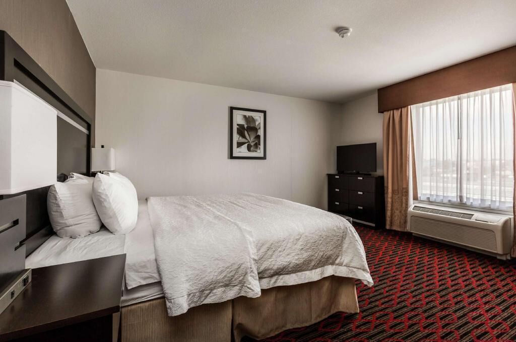 Hypo-allergenic bedding, pillowtop beds, in-room safe, desk