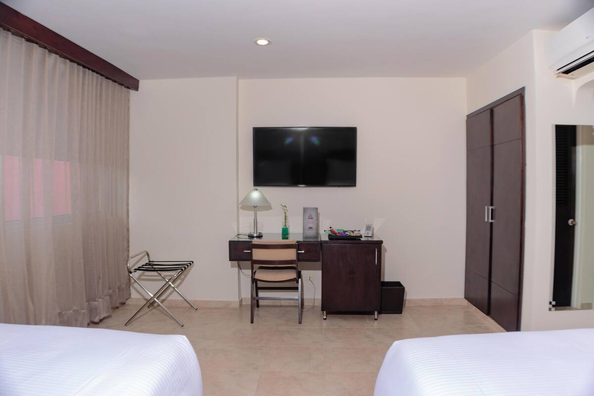 Minibar, in-room safe, desk, blackout curtains