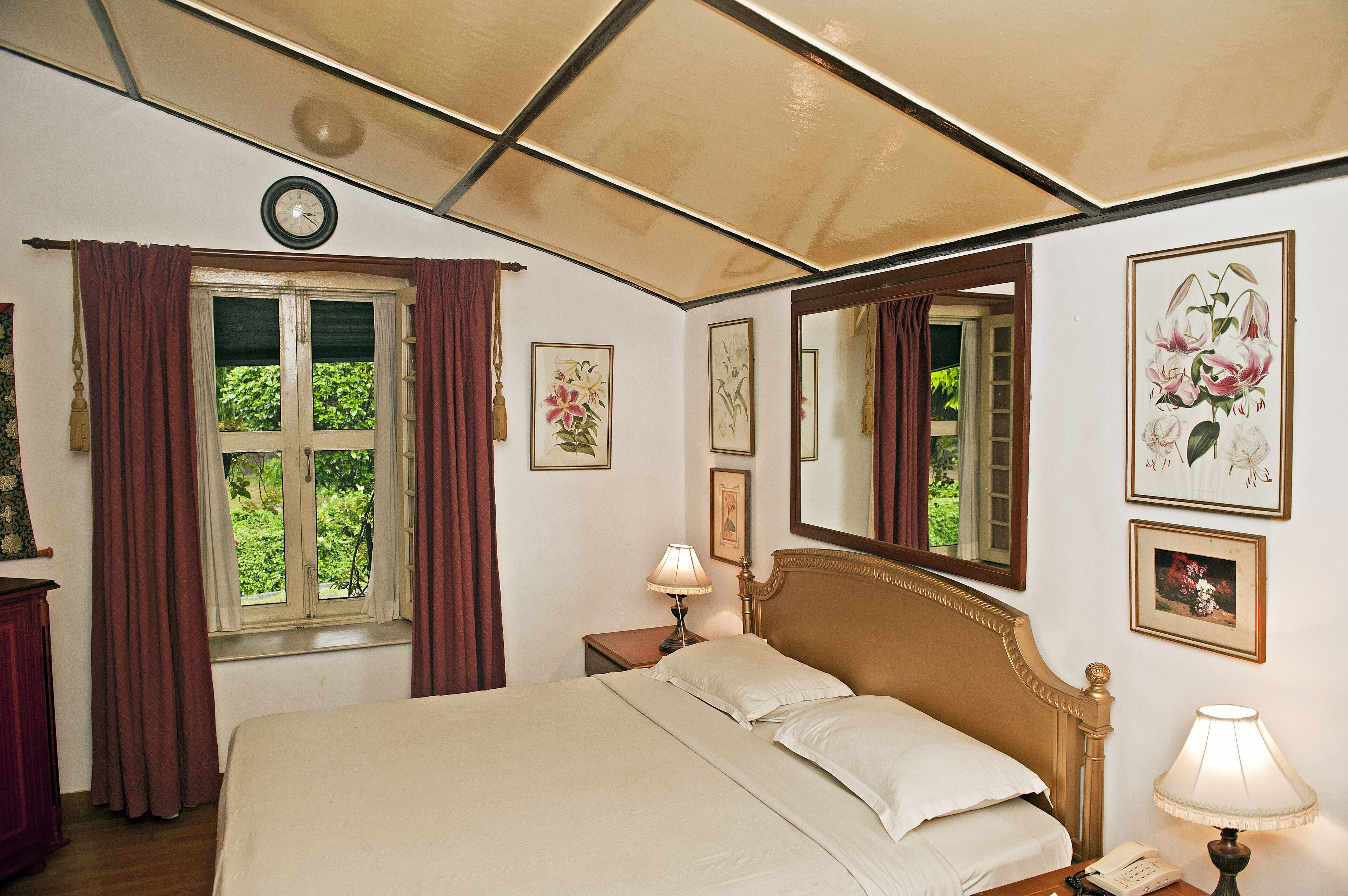 cottage | in-room safe, desk, blackout curtains, iron/ironing board