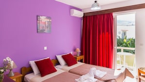 Double or Twin Room | Desk, blackout drapes, soundproofing, WiFi (free) - Tsambika Sun Hotel (Rhodes)