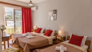 Triple Room | Desk, blackout drapes, soundproofing, WiFi (free) - Tsambika Sun Hotel (Rhodes)