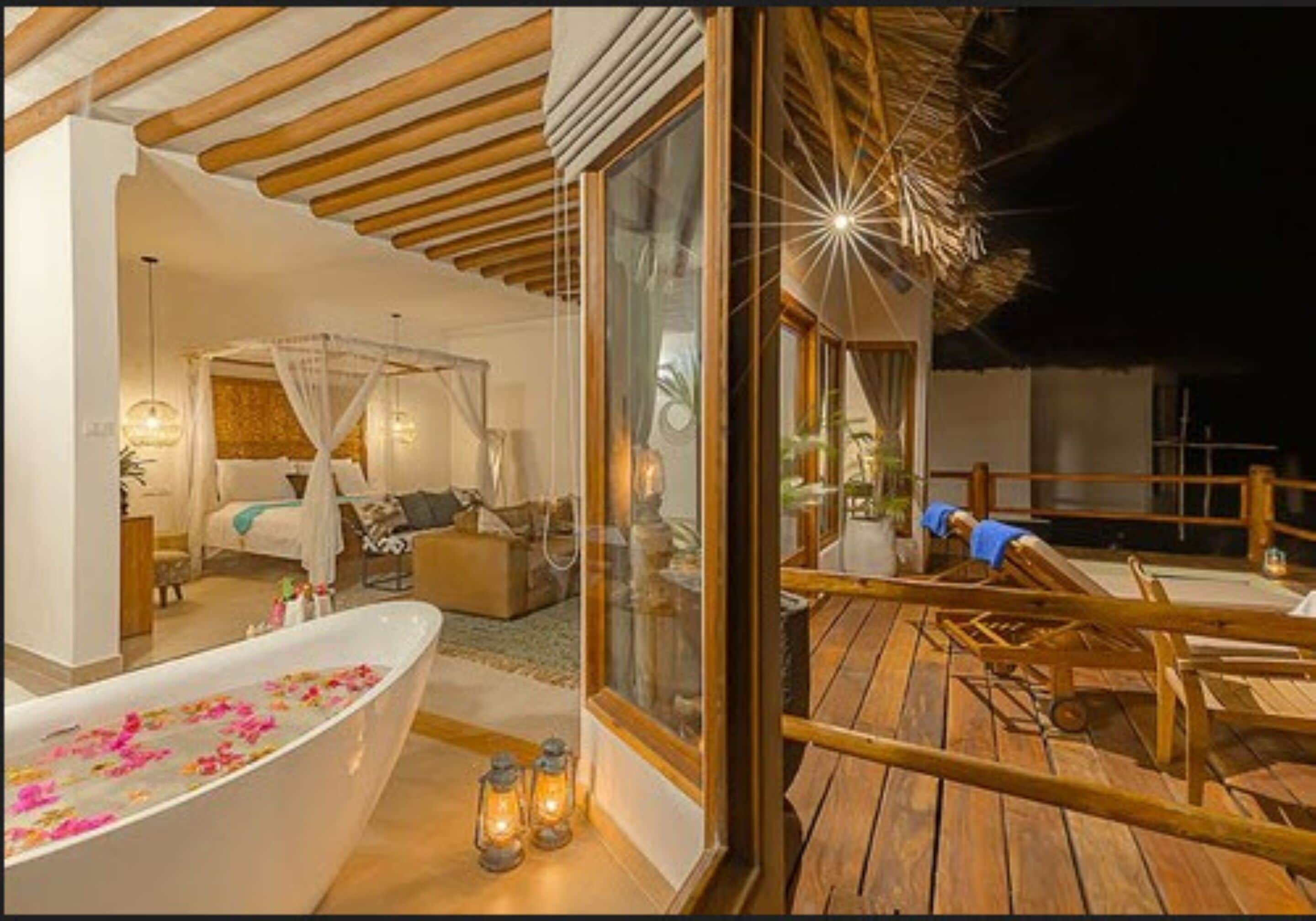 Luxury Villa, 1 Bedroom, Ocean View, Overwater | Frette Italian sheets, premium bedding, minibar, in-room safe