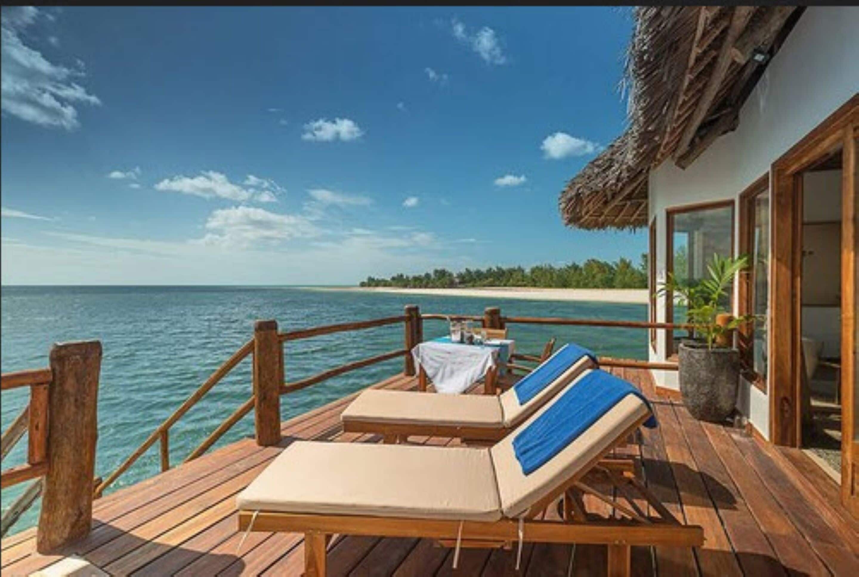 Luksusvilla, 1 soverom, havutsikt, over vannet | Italienske Frette-laken, sengetøy av topp kvalitet og minibar