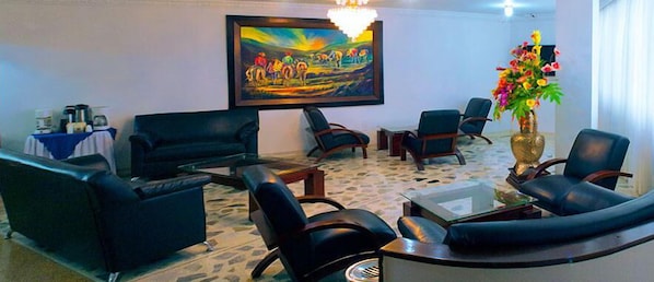 Sala de estar en el lobby