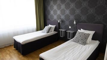 1 bedroom, desk, laptop workspace, blackout curtains