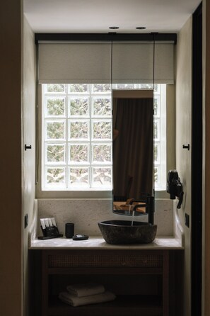 Dusche, Regendusche, Designer-Toilettenartikel, Haartrockner