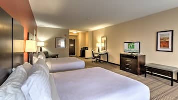 1 bedroom, desk, laptop workspace, iron/ironing board