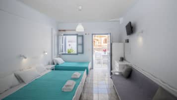 Standard Triple Room | Premium bedding, desk, blackout curtains, iron/ironing board
