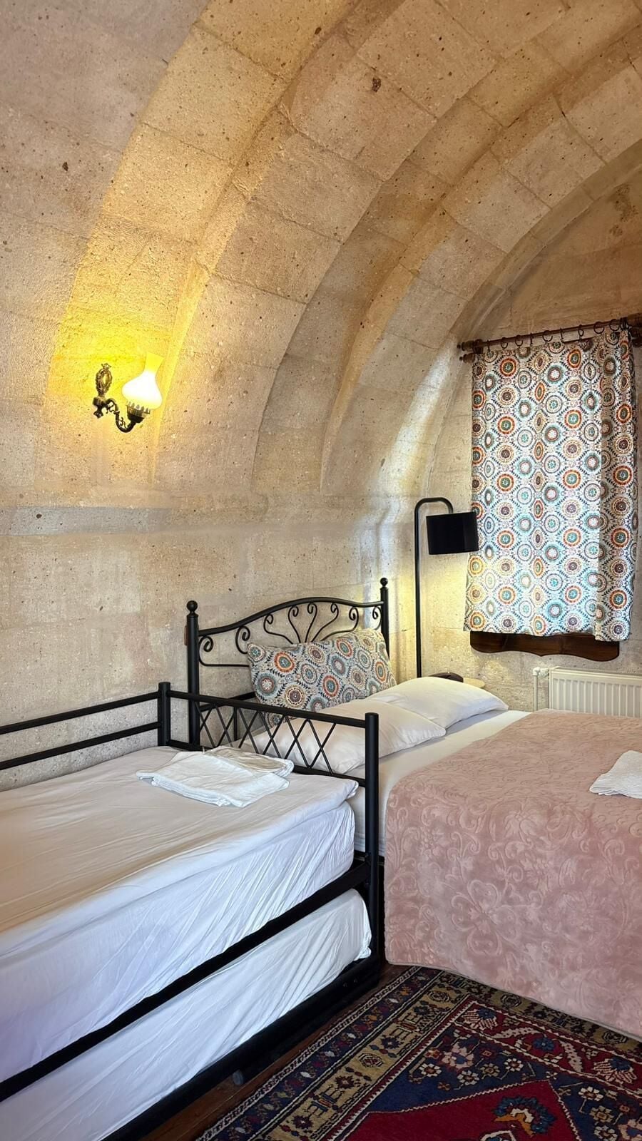 Family triple arch room | Premium bedding, soundproofing, iron/ironing board, free WiFi