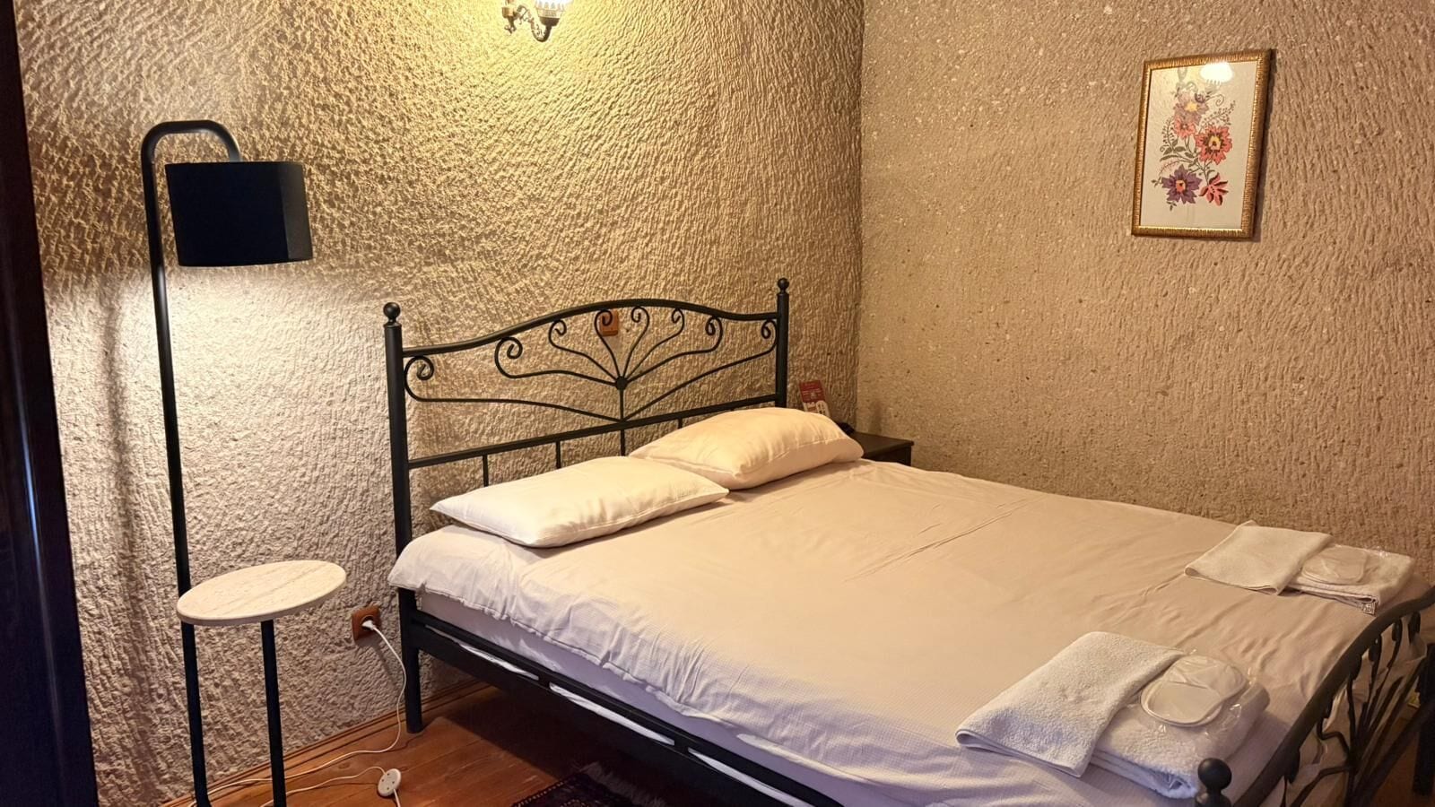 Budget Double Cave Room | Premium bedding, soundproofing, iron/ironing board, free WiFi