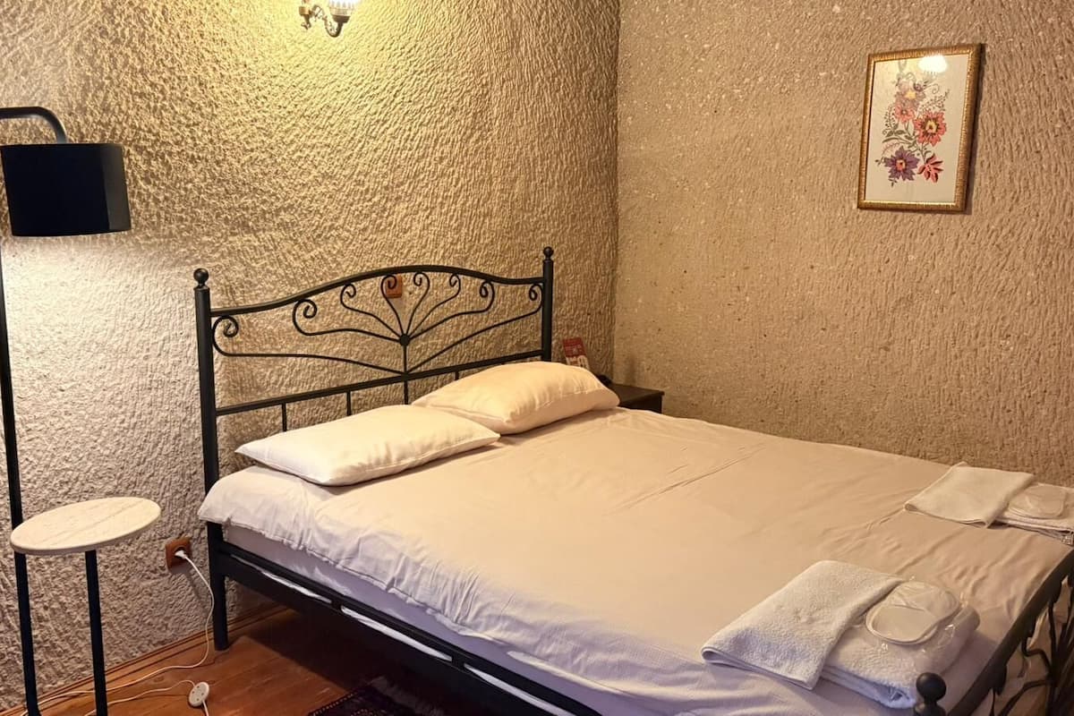 Budget Double Cave Room | Premium bedding, soundproofing, iron/ironing board, free WiFi