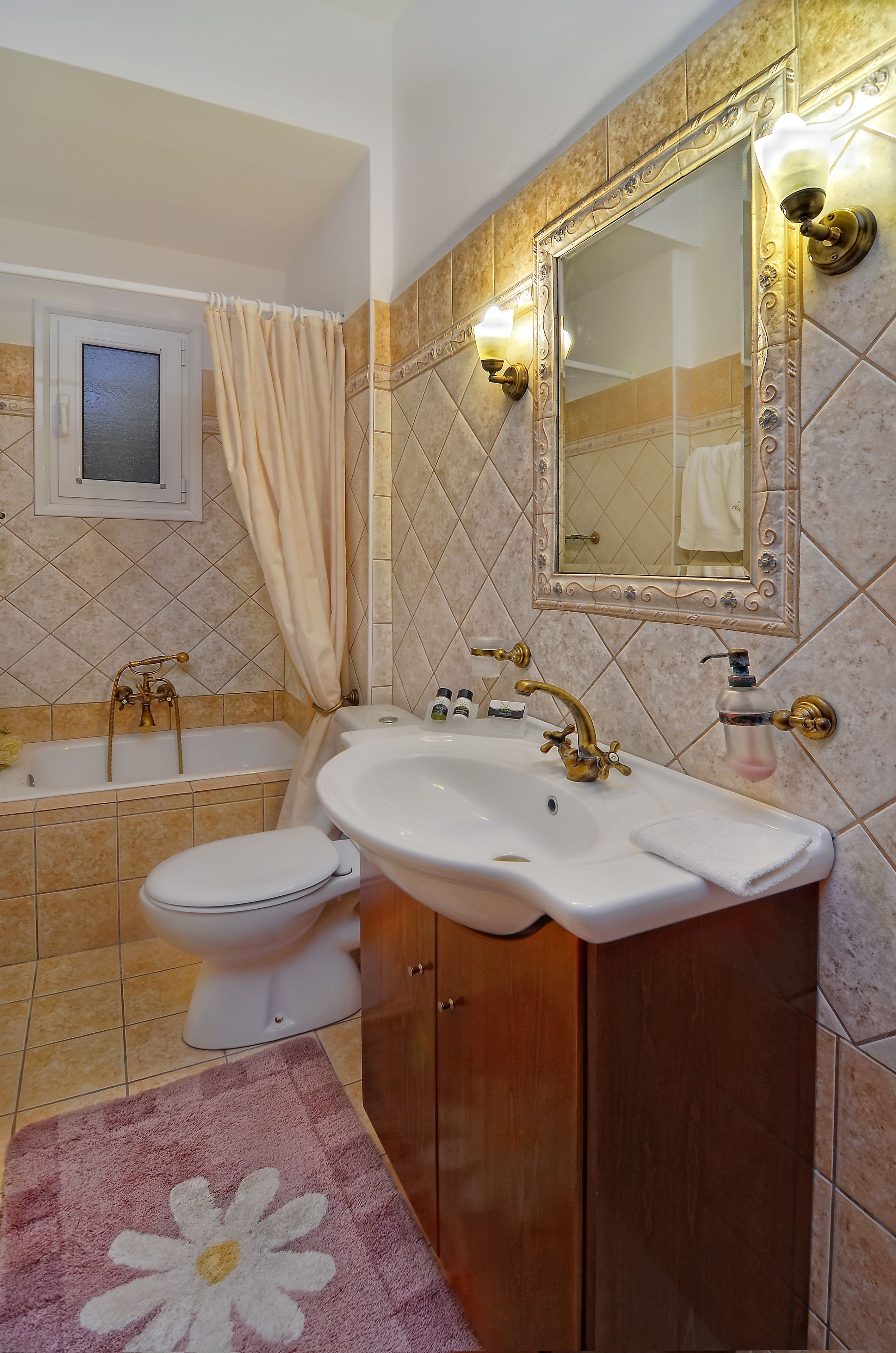 family suite, sea view | bathroom | rainfall showerhead, designer toiletries, hair dryer, slippers