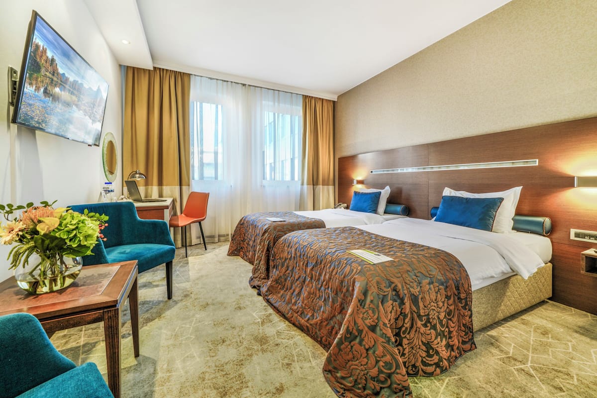 Minibar, in-room safe, desk, blackout curtains