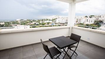 Superior Double Room, Balcony, City View | Terrace/patio