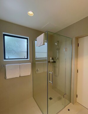 Deluxe Studio | Bathroom | Hair dryer, towels