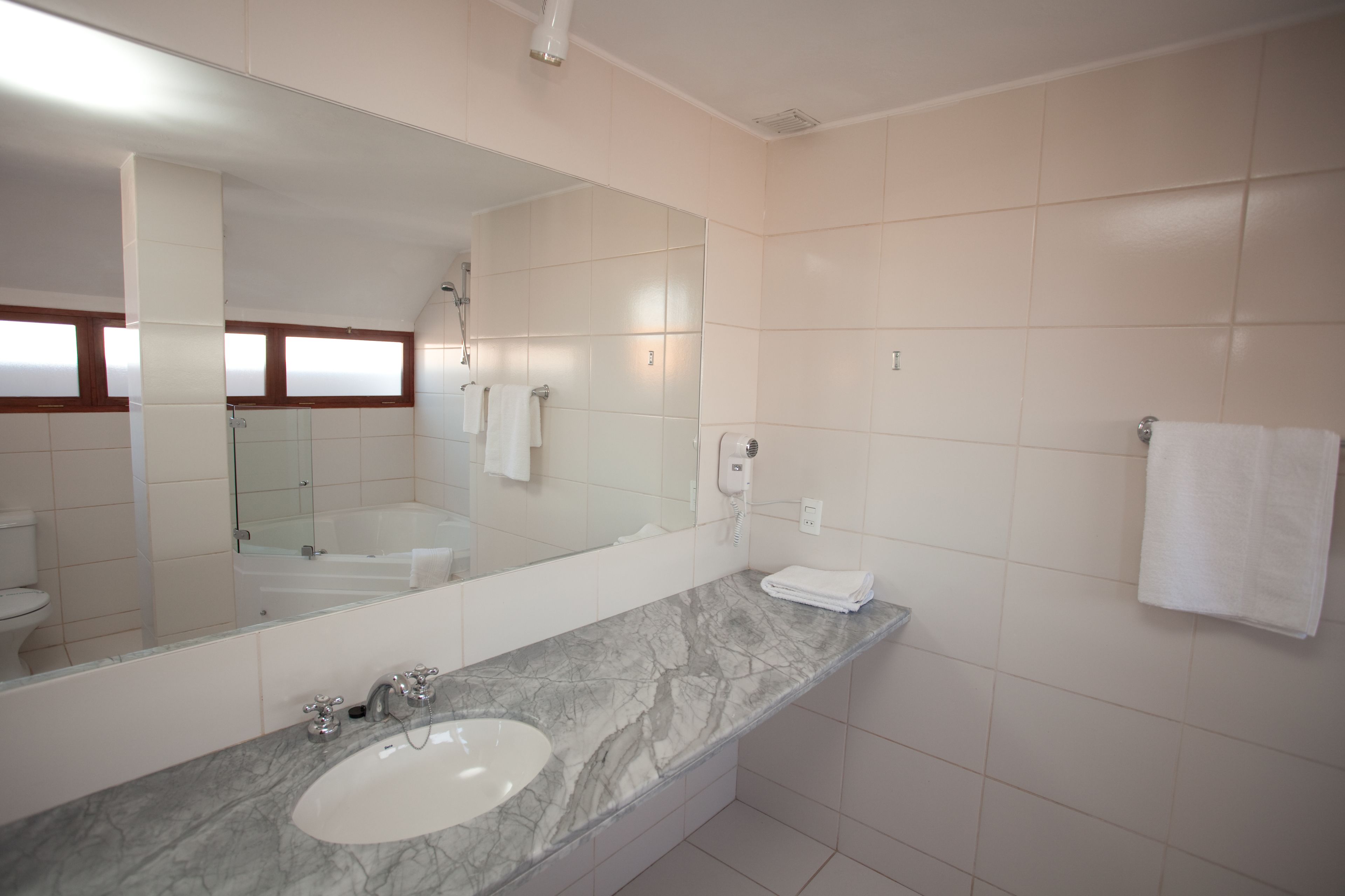 master suite | bathroom | rainfall showerhead, free toiletries, hair dryer, towels