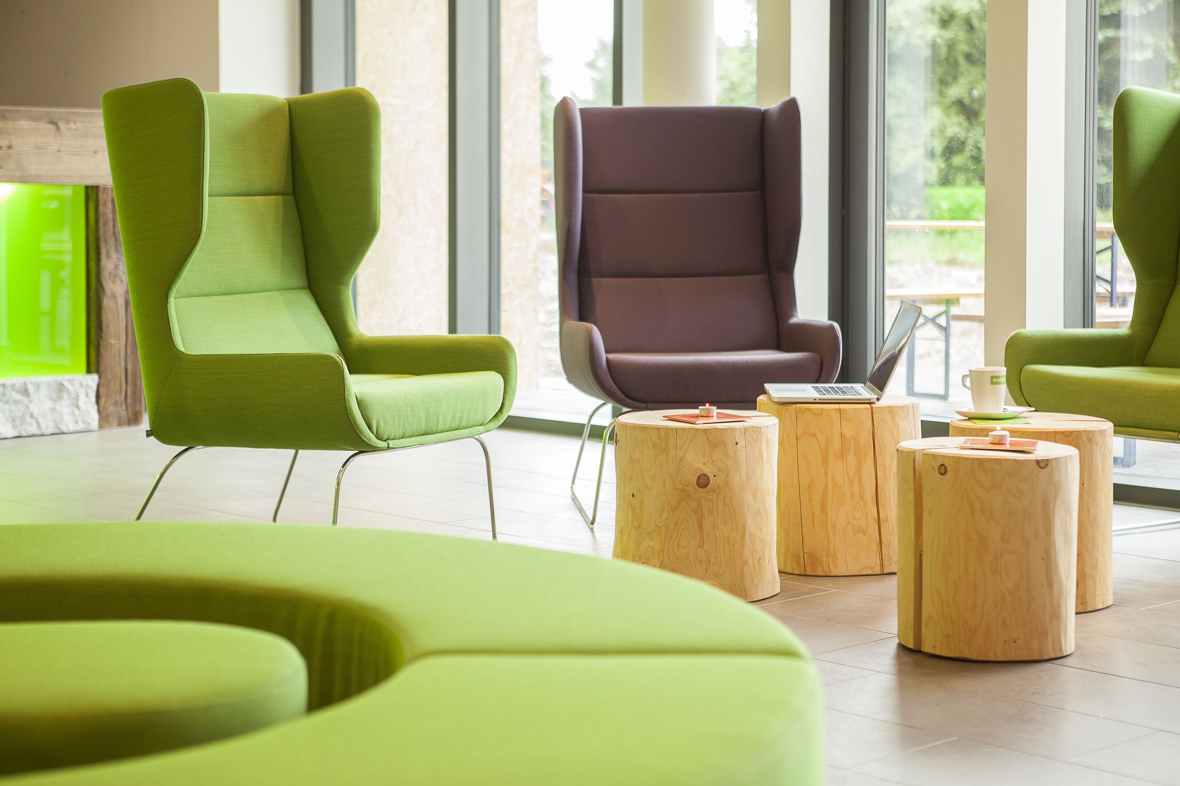 Sala de estar en el lobby